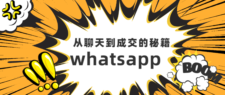 whatsapp从聊天到成交的技巧,不看会后悔!